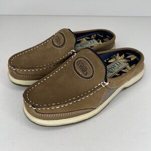Maui Classic Mule Style Boat Shoes Womens Size 5 Slip-On Taupe Deck Shoes